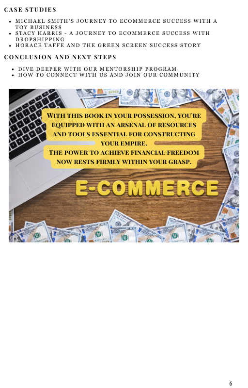 The Ultimate Guide to Ecommerce Mastery:  A Guide to Passive Income Success through Dropshipping (Print)